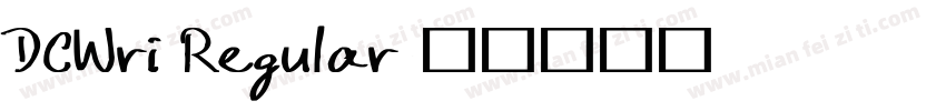 DCWri Regular字体转换